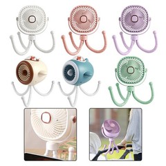 Stroller Fan Portable 8000mAh Battery 4 Speed Settings 360 Degree Rotating Head