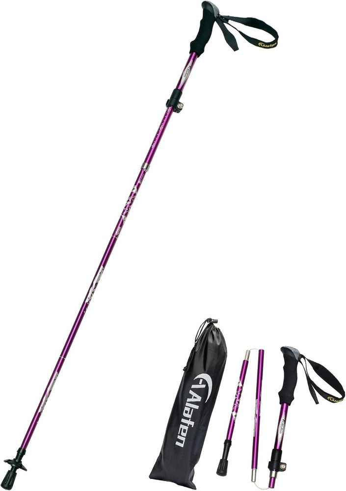 Aluminum Collapsible Ultralight Travel Trekking Hiking Pole For Men and Women