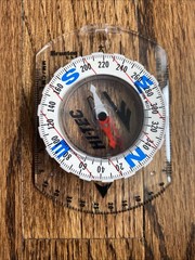 Brunton USA Hi-Tec Compass Measures In Inches Also MM/CM North East South & West