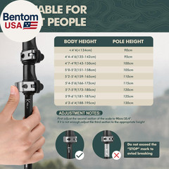 Walking Sticks,Trekking Poles Collapsible Hiking Poles,Lightweight Folding Trave