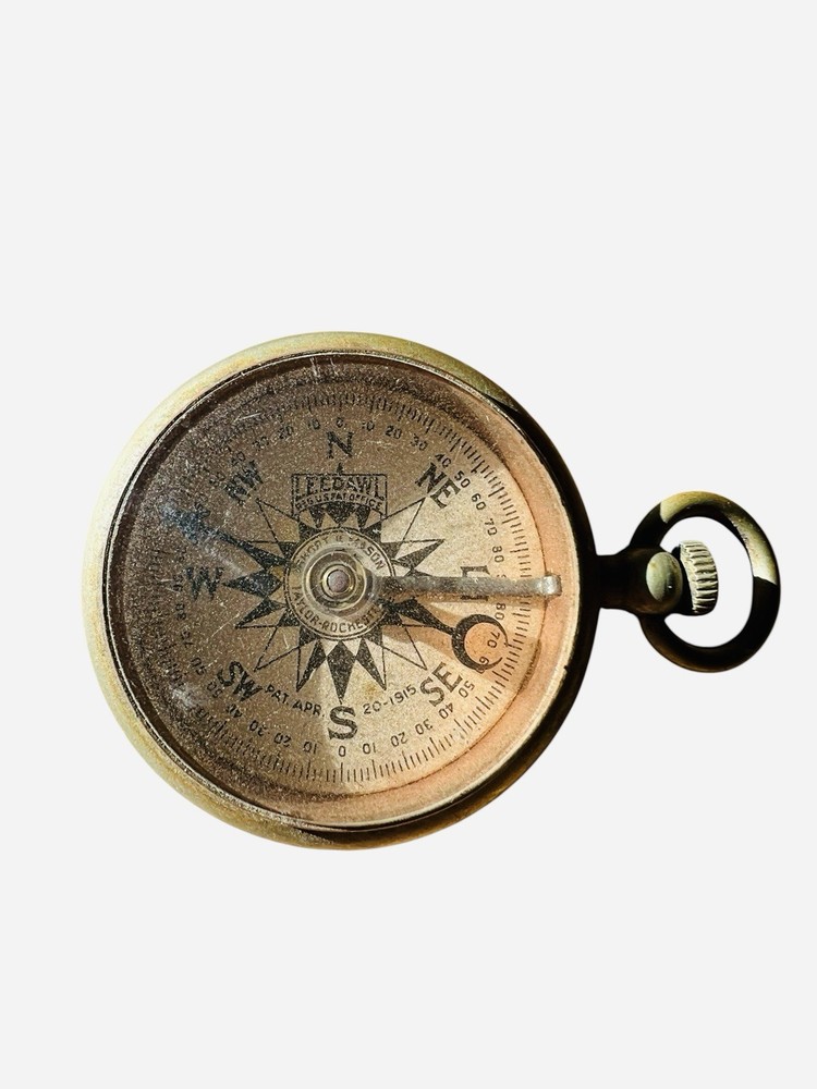 Antique Taylor LEEDAWL Compass PAT. APR. 20. 1915 WORKING
