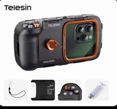 TELESIN Underwater Snorkeling Diving Phone Waterproof Case Universal Underwat…