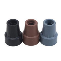 1Pc-3Pcs Rubber Walking Hiking Stick Metal Ferrule Bottom End Cover Cane Crutch