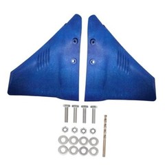Boat Hydrofoil Stabilizer for 5-150 HP Outboard & Stern Drive Marine Motor Blue