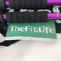 The Fit Life Hiking Walking Sticks Adjustable Poles & Handles Purple Aluminum