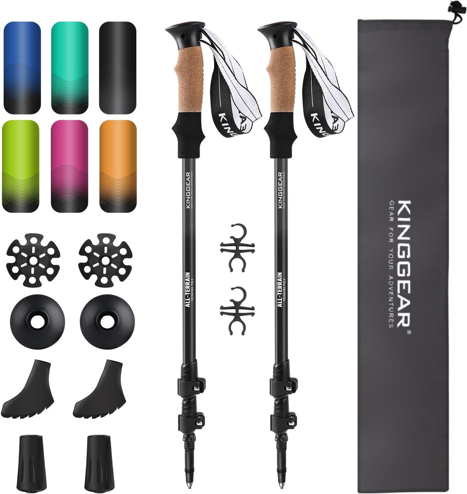 Nordic Walking Stick, TP1 Hiking Poles Retractable Lightweight 7075 Aluminum, Tr