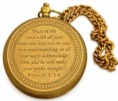 Trust in the Lord with All Your Heart – Proverbs 3:5-6 Quote Engraved Brass C…