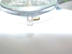 Vintage Flip Lid Compass pendant 1 3/4″ dia chrome metal made in Japan