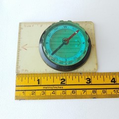 Portable Compass Scale Ruler For Camping 3.25-Inch