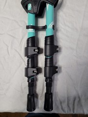TrailBuddy Hiking Trekking Poles Adjustable Aluminum Cork Grip w/ Accessories