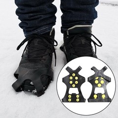 10Tooth Ice Cleats for Children with Flexible Fit for Winter Snow Ice Hiking