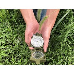 Durable Waterproof Military Compass Luminous Dial Portable Hiking Adventure Gear