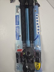 Crivit Trekking Poles Ultra Light 135cm Adjustable Aluminum Walking / Hiking NEW