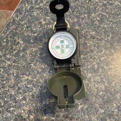 Military Lensatic Compass Olive Drab Metal Army Hiking Camping Survival Gear