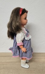Vintage ELA doll, 42 cm, talking doll, made in Germany, sleeping eyes, very…