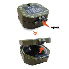 AOFAR Military Compass AF-M2-B Geological Multifunctional- Lensatic, Fluorescent