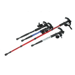 Hiking Stick 110 Cm 4 Section Aluminum Alloy Walking Trekking Poles