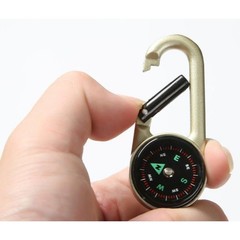 FOR For compass Keychain Clip with Carabiner Temperature Resistant Metal Build
