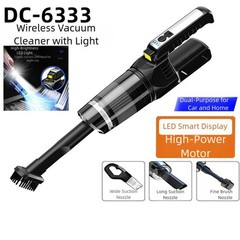 Cordless Rechargeable Car Vacuum Cleaner Handheld with Multiple Attachments