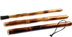 3 Piece 55″ Detachable Pine Wood Walking/Hiking Stick with Metal Tip, Reinforced