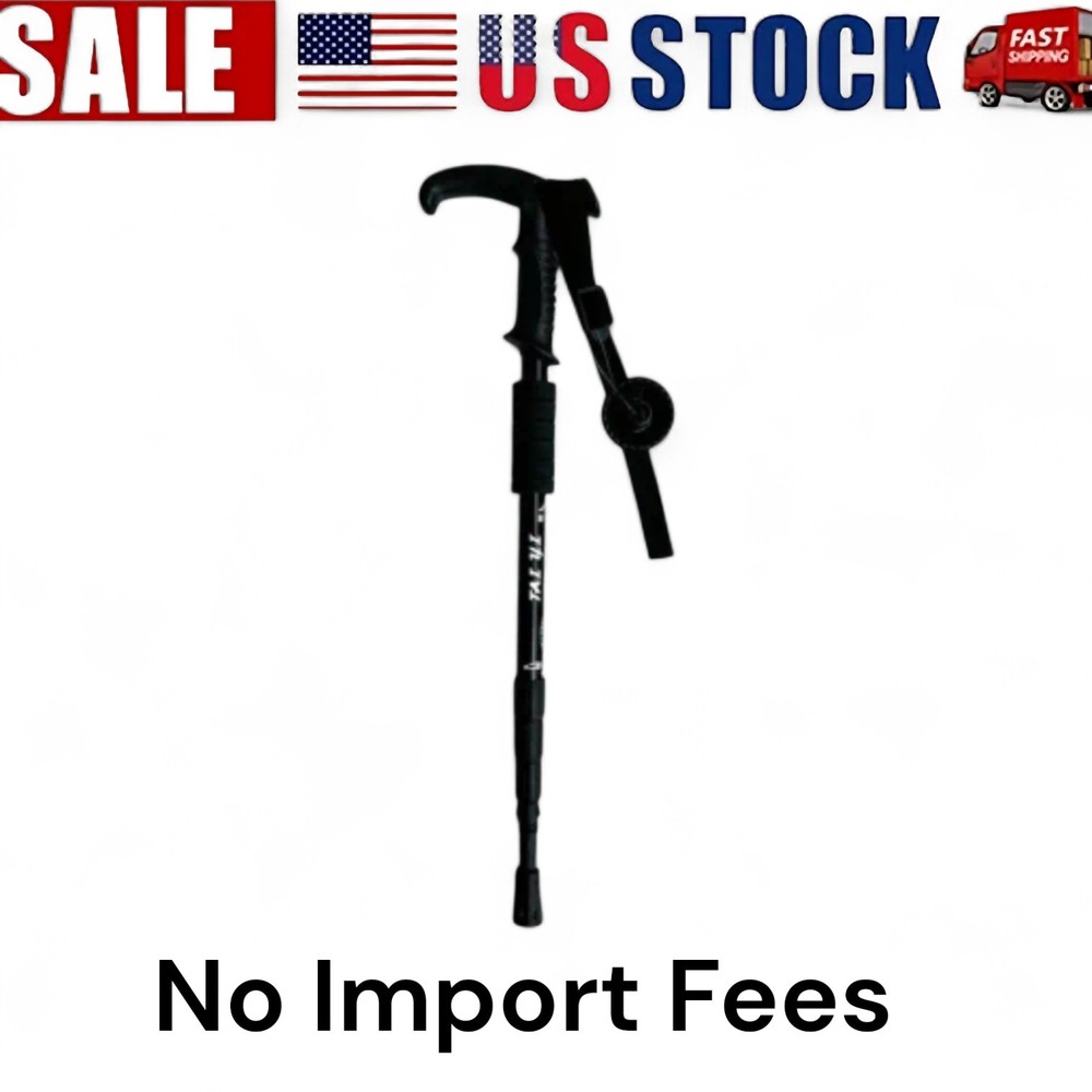 Trekking Pole Hiking Walking Stick Anti-shock Adjustable, Buy 2 And Save More