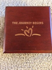 Compass Square Wood Box The Journey Begins Unbranded
