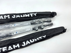 2-Team Jaunty Trekking Hiking Poles Lightweight Aluminum Alloy 135Cm Collapsable