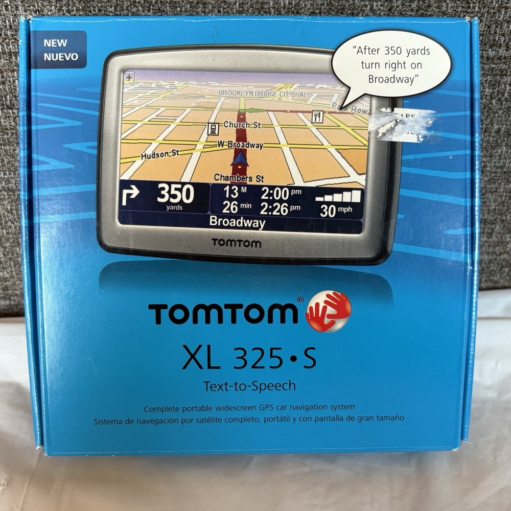 TomTom XL 335S Car GPS Text-To-Speech Widescreen Car Navigation Tested Works