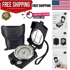 Military Compass,AF-4580 Lensatic Sighting, Waterproof and Shakeproof with Ma…