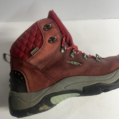 Keen Targhee Mid Waterproof Hiking Boots Women’s US 9 Burgundy Red Leather