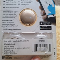 Orbit Find Your Keys / Phone & Selfie Remote iSO Android Splash Proof Speaker