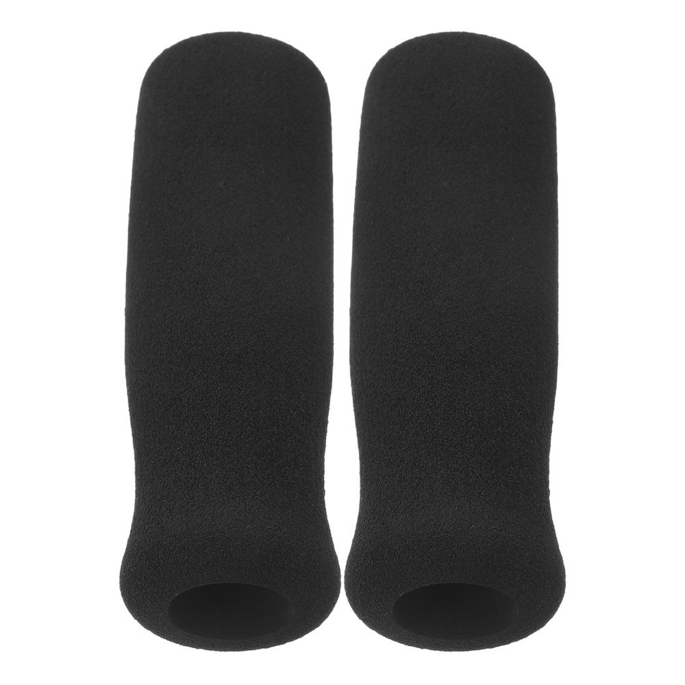 2Pcs Black Crutch Pads Soft Nbr Handle Covers Non Slip Grip for Comfortable Use