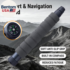 Trekking Pole Tactical Walking Stick, Multifunctional Lightweight Aircraft Alumi