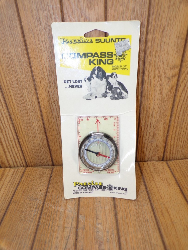 SUUNTO FINLAND “PRECISE PATHFINDER” COMPASS KING MADE IN FINLAND RARE NOS
