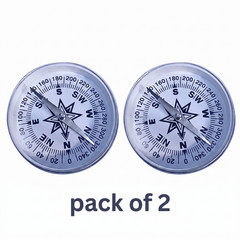 4-Inch (100mm) Magnetic Compass Set – Pack of 2 for Navigation & Outdoor Use