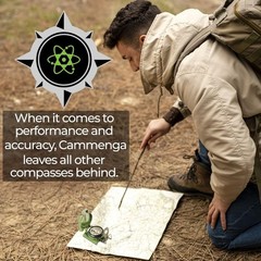 Cammenga Official US Military Tritium Lensatic Compass, Olive Drab