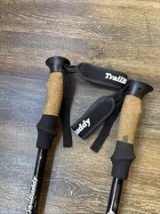 Trail Buddy UltraStrong Adjustable Walking Trekking Hiking Poles yellow/white