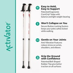 Urban Poling ACTIVATOR® Walking Poles for Balance and Rehabilitation,1 Pair.