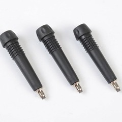 4Pcs Reusable Rubber Walking Stick Tips Increase Traction Grip Black