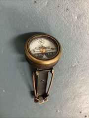 Vintage Brass Tru Nord Compensated Compass With Locking PinClip Brainerd MN
