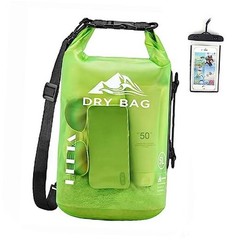 Waterproof Dry Bag for Men & Women – 5L/10L/20L/30L/Roll Top 40L – Lemon Green