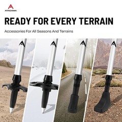 Lightweight Adjustable Aluminum Hiking Sticks With Cork Handle – Telescopic T…