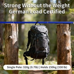 Collapsible Trekking Poles,2 Pack 7075 Aluminum Foldable Lightweight Professi…