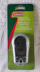 New Coleman Electronic Digital Compass Model 814-670T Temp Time Date Alarm