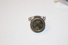 Vintage Compass Marbles Gladstone Brass Small Pin On Hunting Coat Lapel USA