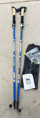 Set of Trekology Trek Z Folding Trekking Poles 105-120CM Blue..8Q