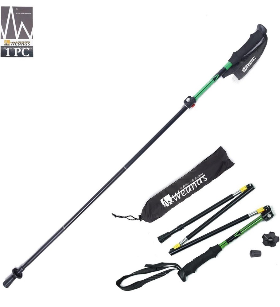 WeanasÂ® 1pc Folding Collapsible Alpenstocks Ultralight. Blue Color