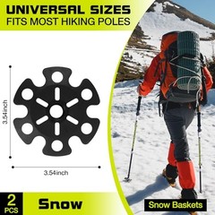 Trekking Pole Rubber Tips Replacement Protectors,Hiking Pole Tips Accessories
