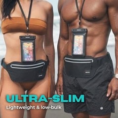 100% Underwater Waterproof Fanny Pack | Submersible Waterproof Phone Black