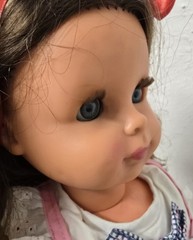 Vintage ELA doll, 42 cm, talking doll, made in Germany, sleeping eyes, very…